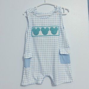 Mickey Mouse Abby and Evie blue embroidered shortie